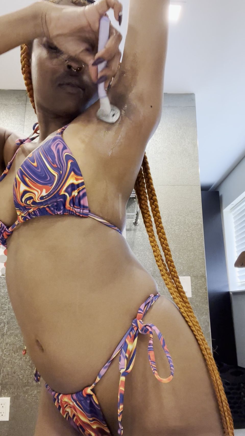 Fetish porn  Grandpa Destinymira - Shaving Hairy Armpits - Fetish 