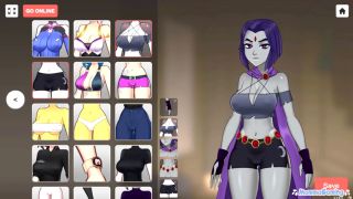 Anime Hentai Raven Is HORNY In The Studio Teen Titans - Kiss My Camera Hentai Game Sex Gallery-9