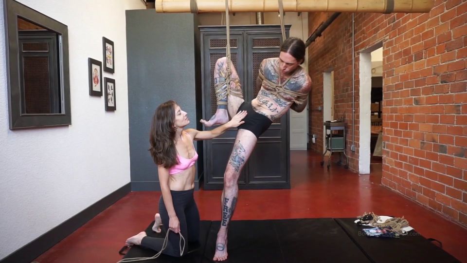 ﻿Elise Graves - Bondage Liberation - Suspend Disbelief - Ruckus And - Takes On An Intense Shibari Sequence Journey - Rocks It (Femdom porn)