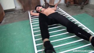 online video 12 Lucy bound spreadeagle ballgagged nipple-clamped on bdsm porn femdom male chastity-3