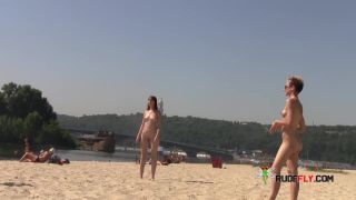 Slim young nudist smokes on a warm summer's day-2