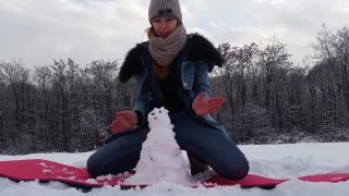 hardcore big tits rough sex cumshot | Play and Cum in Snow – Sexxy Lorry | outdoors-8