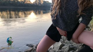 SpringbloomsTeen gets Public Creampie by the Lake - Outdoors SpringBlooms-1