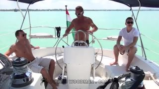 Jenny Glam – WoodmanCastingX / PierreWoodman – Boat With 3 Men | brunette | brunette - natural tits - brunette girls porn -0