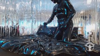 adult clip 32 Rubber Freak: Shining My Rubber Bed, femdom tied on femdom porn -7