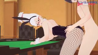 Seiko Ayase Bunny Girl and I have intense sex in the casino. - DAN DADAN Hentai-3