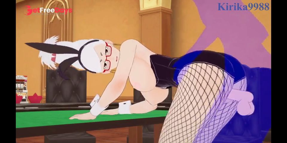 Seiko Ayase Bunny Girl and I have intense sex in the casino. - DAN DADAN Hentai