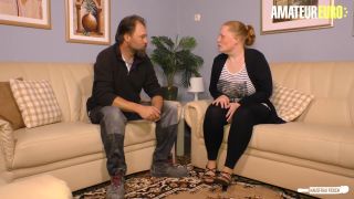 AMATEUR EURO  Amateur BBW Housewife Gives Handyman Her Pussy.-1