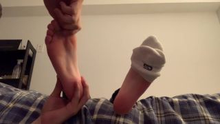 College Girl gives me a Footjob foot -0