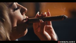 Shalina Devine,Kristof Cale - Horny Milf with HUGE Tits Masturbating and Giving Blowjob While Smoking a 9 Inch Cigar-7