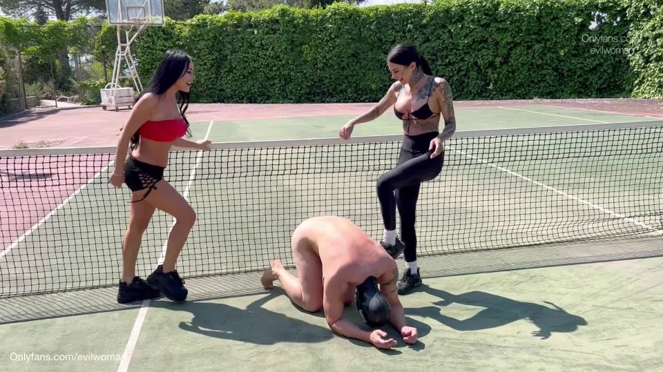 online porn video 18 Evil Woman: Ballbusting On The Tennis Court, fetish papa on femdom porn 