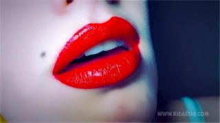 Miss Kira Star — Close up Red Lips Smoking - tease and denial - fetish porn bubblegum fetish-5