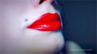 Miss Kira Star — Close up Red Lips Smoking - tease and denial - fetish porn bubblegum fetish-8