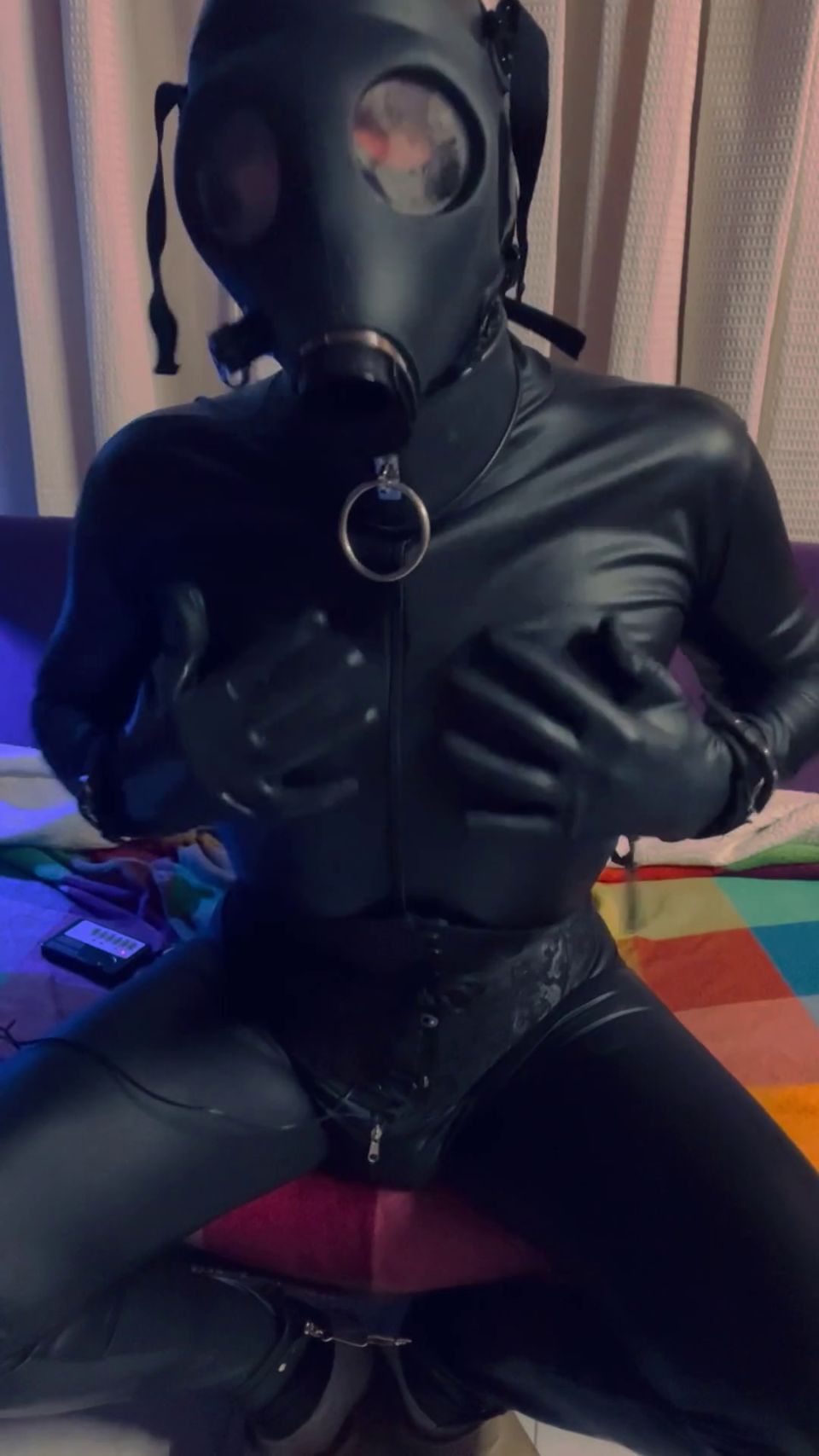 [GetFreeDays.com] Self Torture Latex Doll Slave latex catsuit porn