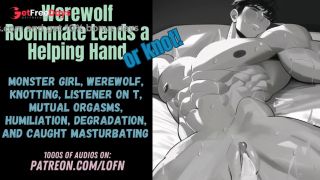 F4TM Werewolf Roommate Lends a Helping Hand or Knot FWB Monster Girl Knotting Msub-8