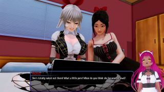 Cunnilingus VTuber LewdNeko Plays Harem Hotel Part 47-4