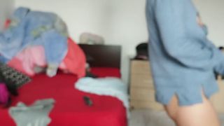PinkyMadame - Amateur wife has fun trying on clothes and tearing them off.-0