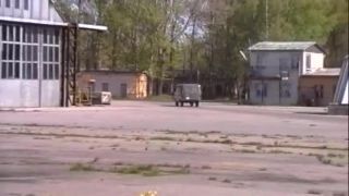 porn video 14 Inga. BTS - DP in USSR airport by 2 men (SD) , first anal casting on femdom porn -1