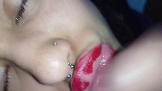 kingofnaughtiness6 - best blowjob,daddy cum on my big lips my lipstick got destroyed from sucking too much before-7