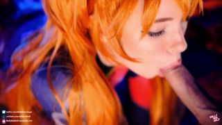 Hot Slut Asuka Langley. Sloppy Blowjob And Pussy Creampie  Mollyredwolf 1080p-4