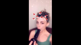 [Pornstar] LunaBennaCollection black dildo blowjob snapchat premium 20181222 - NSFW247-3