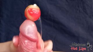 Amateur femdom blowjob and sounding with lollypop, multip...-7