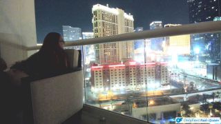 RedQueen88 - Romance And Sex Outside On A Balcony Overlooking The Las Vegas Strip-7