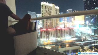RedQueen88 - Romance And Sex Outside On A Balcony Overlooking The Las Vegas Strip-8