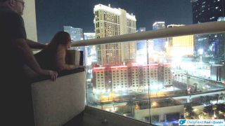 RedQueen88 - Romance And Sex Outside On A Balcony Overlooking The Las Vegas Strip-9