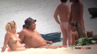 Barely legal youthfull naturist lays naked at the plage 3-1