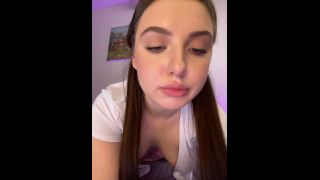 Mendi Cute Schoolgirl Juicily Sucks Fat Dildo Onlyfans (College porn)-0