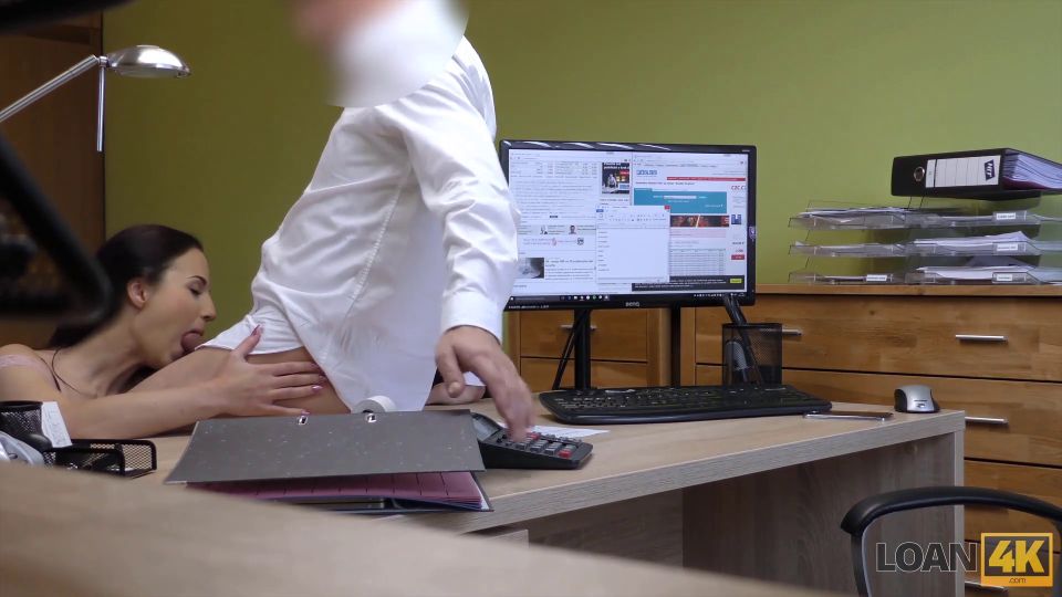 porn actress is prepared to fool around with the moneylender.