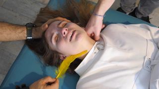 FrenchTickling – Psychiatric Tickling Therapy Series Patient 11 Lisabeth – Treatment 02 Tickling!-0