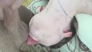 The throat of this bitch is fucked in full. Having fun with a lover-8