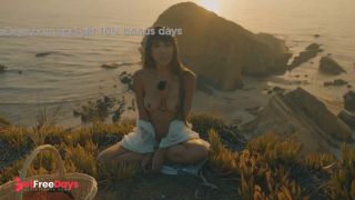 [GetFreeDays.com] Atmospheric Naked Sunset Meditation Ocean Cliffs Porn Stream January 2023-1