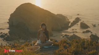 [GetFreeDays.com] Atmospheric Naked Sunset Meditation Ocean Cliffs Porn Stream January 2023-4