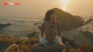 [GetFreeDays.com] Atmospheric Naked Sunset Meditation Ocean Cliffs Porn Stream January 2023-9