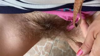 cuteblonde666 Hairy bush Fetish video closeup POV - Hairy-1