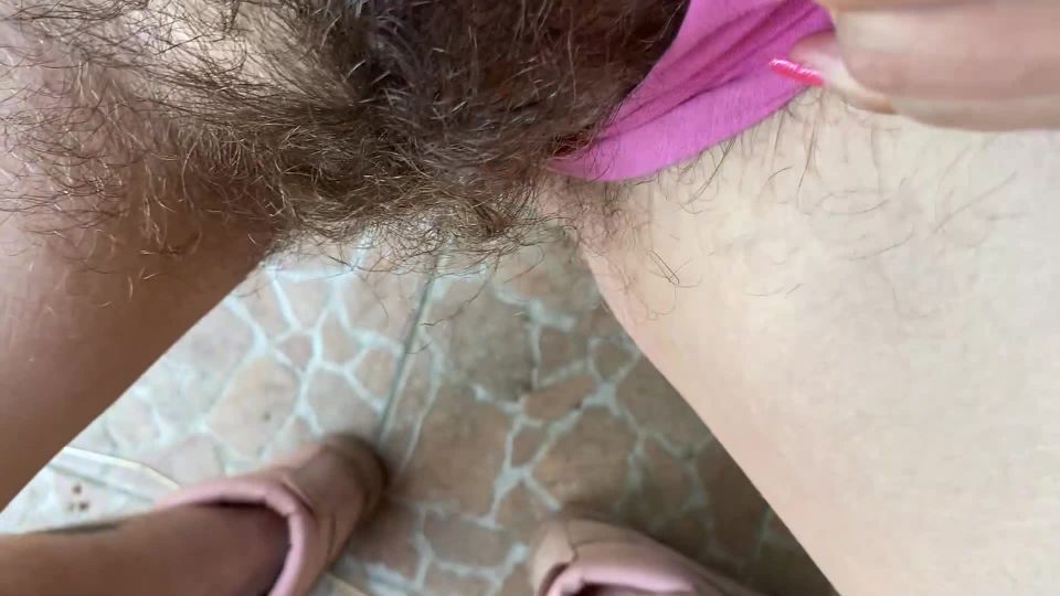 cuteblonde666 Hairy bush Fetish video closeup POV - Hairy