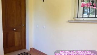Cumshot Blonde heie Straennutte fickt mit Freier auf Parkplatz ANAL-1