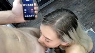 Russian teen blonde Mira LiveSex and hot deep POV Blowjob pov -6