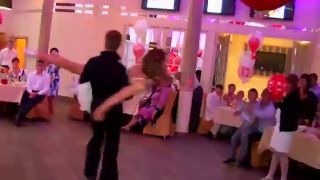 Acrobatic wedding dance reveals  panties-3