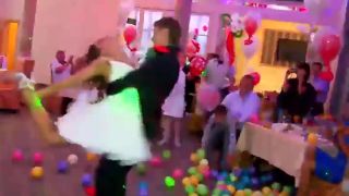 Acrobatic wedding dance reveals  panties-8