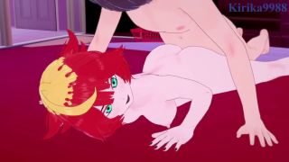 無修正 Mela Meroko and I have intense sex at a love hotel. - Pokmon Hentai-9