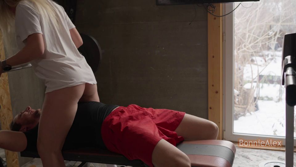 Bonnie Helps Alex At The Home Gym 1080p