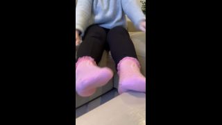 online xxx clip 27 harrietfootsie 18122019107140716 got some new socks as an early christmas present want to see also had my fingernails don | foot | feet porn femdom footstool-6