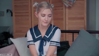 xxx video 43 Eva Elfie – Kawaii sch-lgirl Gets Creampie And Facial on cosplay tights fetish-2