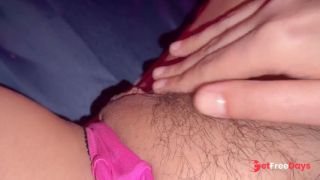 I rub my clit and caress myself with my fingers until my pussy is wet-0