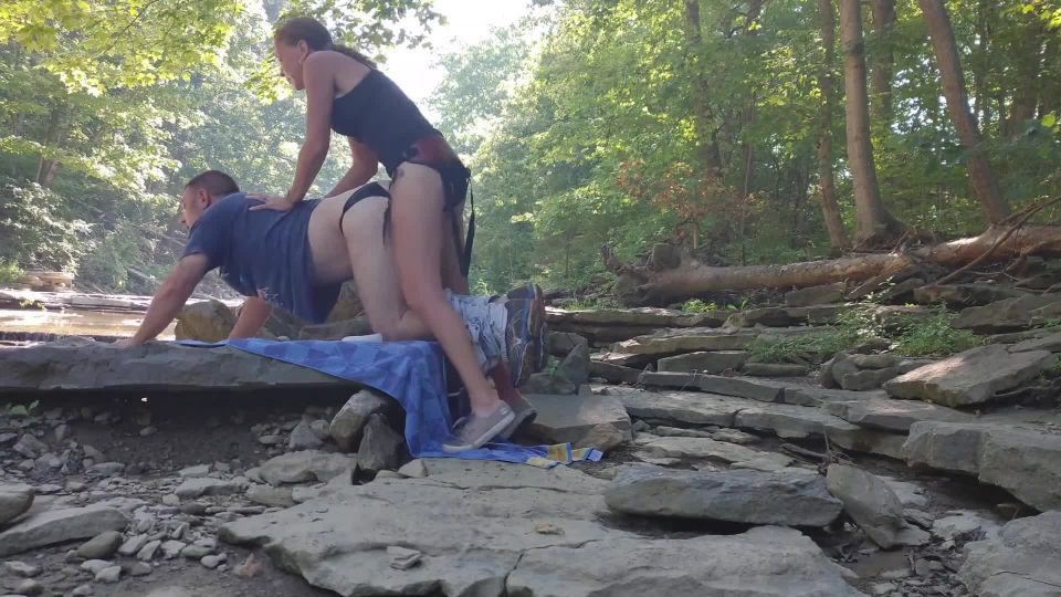 InjoyBacon - Homemade passionate outdoor public amateur p...