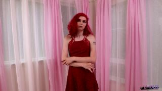 Rose Moon Debut: Trans Femme solo in Lingerie & Stockings-1